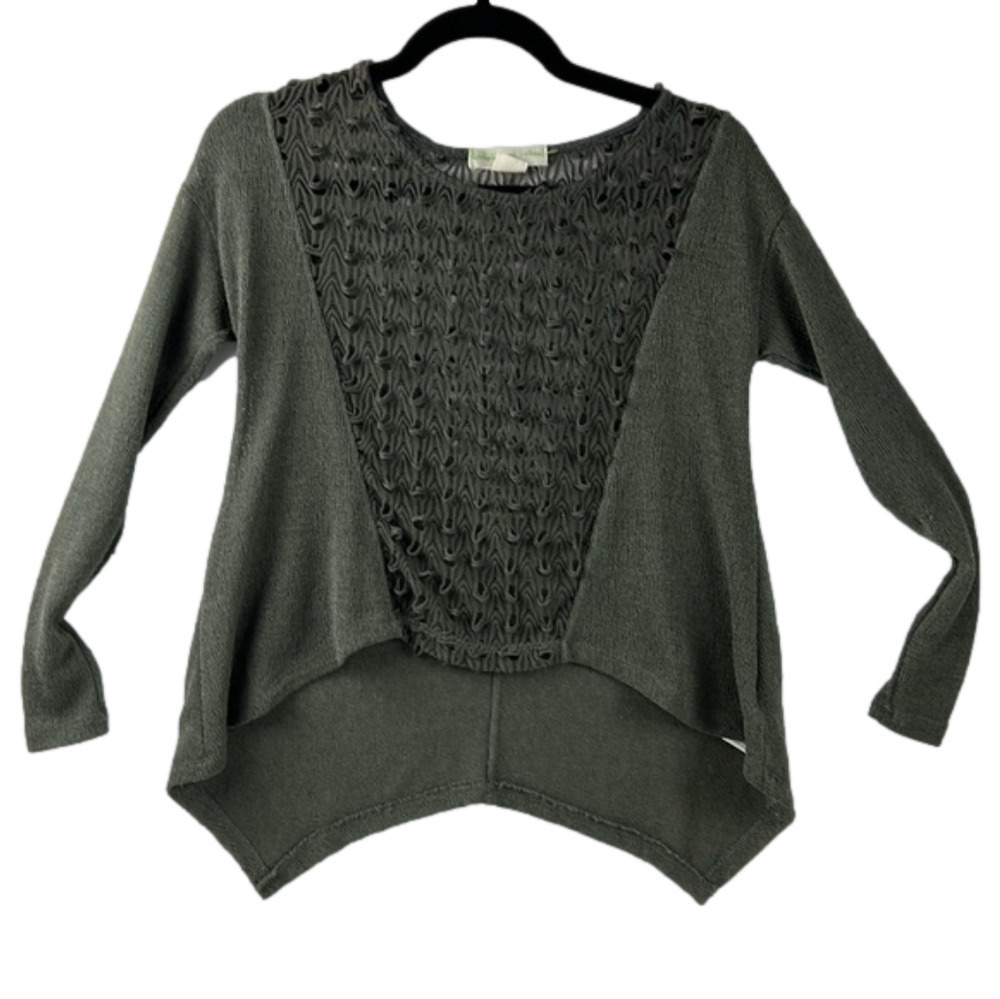 Anthropologie Staring at Stars Green Knit Sweater size XS